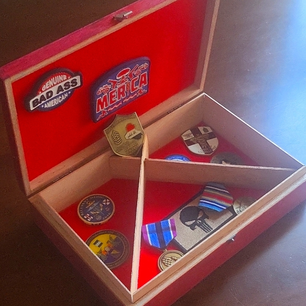 Custom Marine "Devil Dog" Treasure box